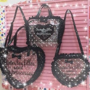See thru polka dot Princess bag